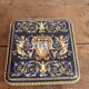 Coaster Earthenware Gien Renaissance Model Angel Cherub Putti Cobalt Blue
