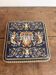 Coaster Earthenware Gien Renaissance Model Angel Cherub Putti Cobalt Blue