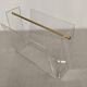 Acrylic magazine rack by David Lange, France circa 1970.