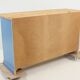 Vintage blue sideboard with 4 drawers and 2 doors - Scandinavian style Sweden 1960