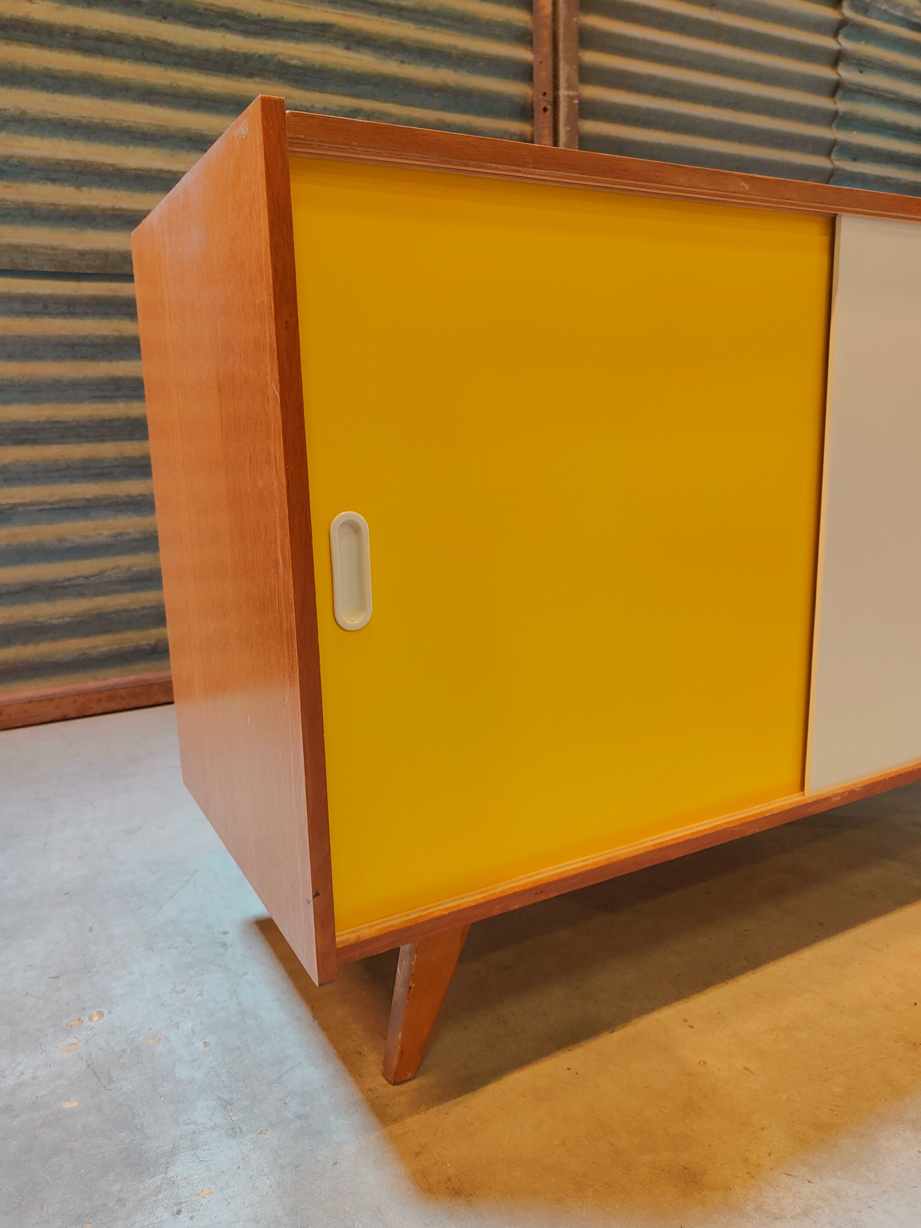 Buffet U 452 Yellow by Jiri Jiroutek for Interier Praha 1960