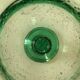 Mint green bubbled glass photophore – Biot glassware