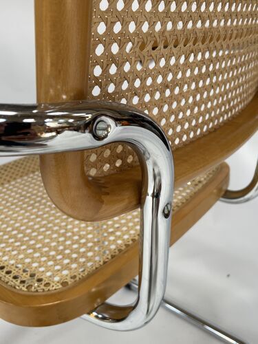 Set of 4 Cesca model armchairs by Marcel Breuer