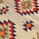 3x10 Vintage Tribal Geometric Kilim Runner Rug, 91x314Cm