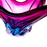 Murano XXL Coupe 50cm - Sommerso Amethyst & Turquoise - Vintage Design