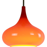 Glass pendant lamp orange