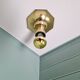 Ceiling light/wall sconce in brass, Motoko Ishii, Staff Leucht