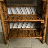 Vintage bamboo shelf 80cm