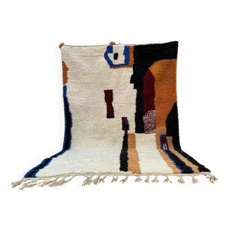 Natural handmade Berber rug 3x2 m