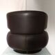 Fauteuil tournant CURL en cuir marron par Roche Bobois