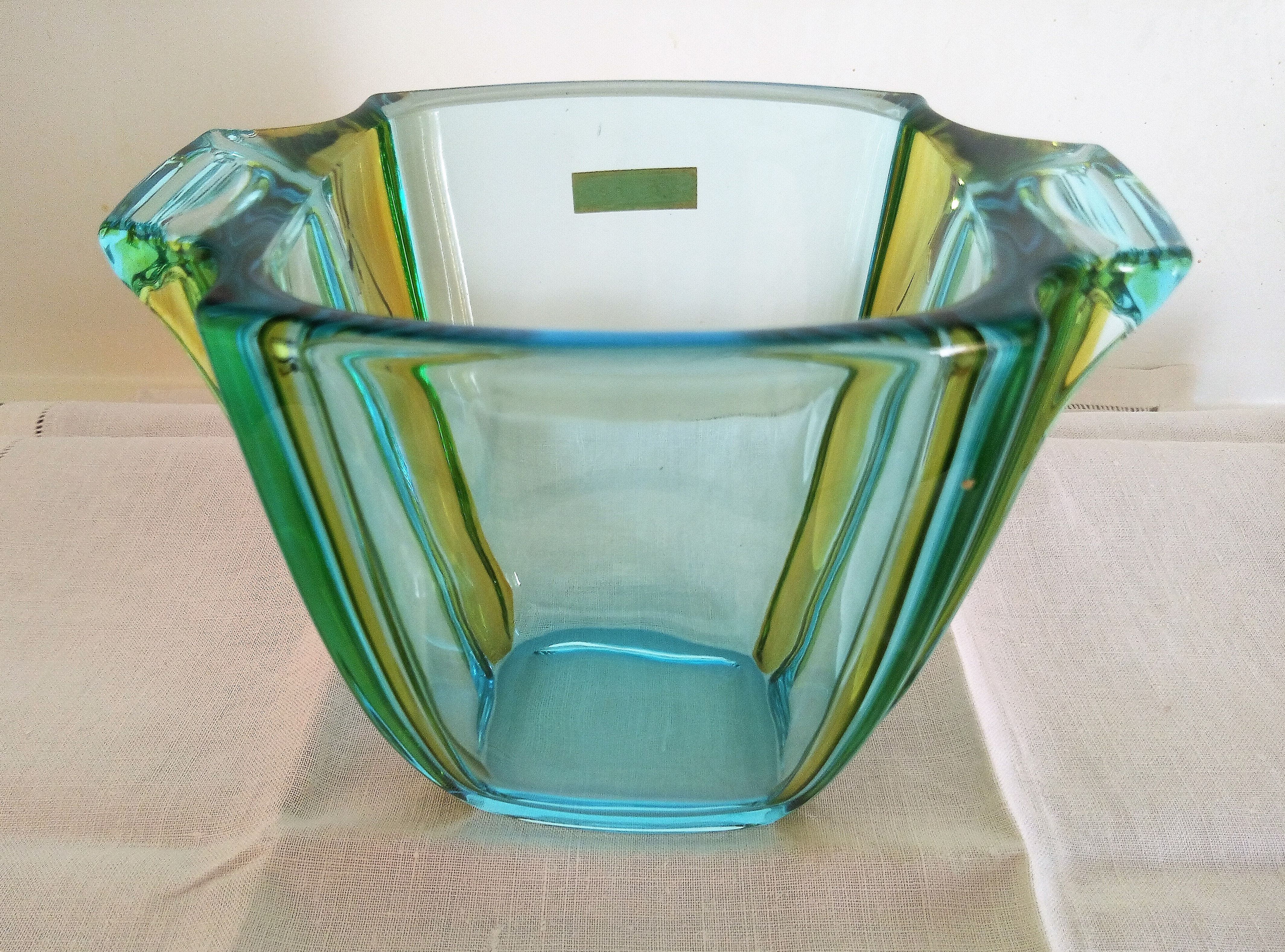 Art Deco glass vase Walther Glass