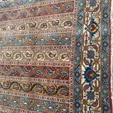 Tapis ancien d’orient persan de Ghoom fait main 142x205 cm