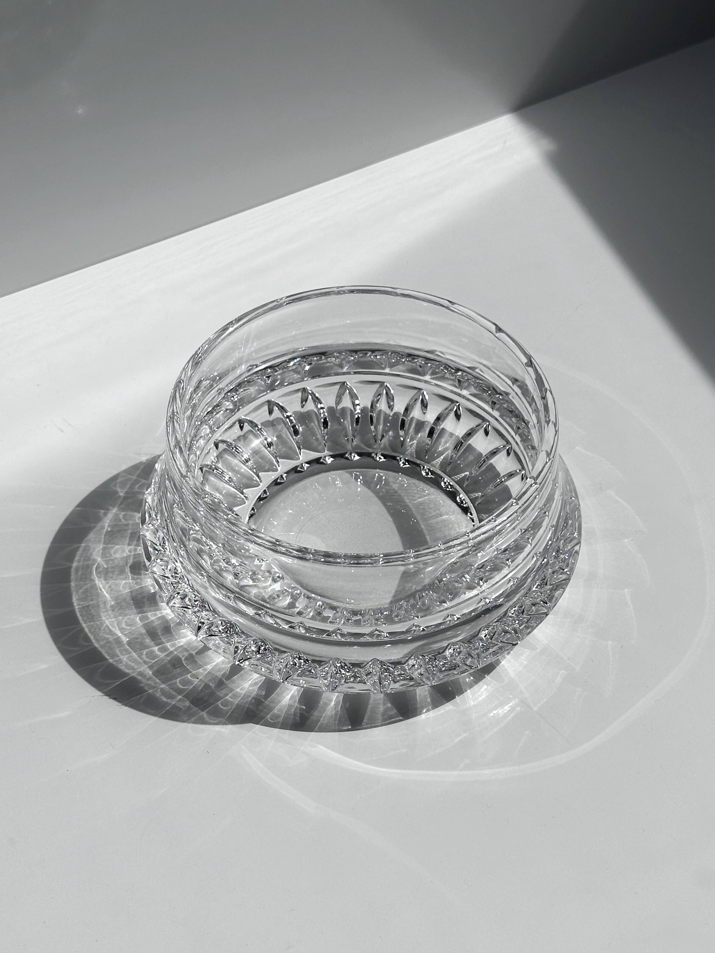 small crystal glass vide poche / bowl - 1960s