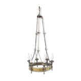 Brass gothic chandelier