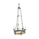 Brass gothic chandelier