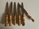 Set of 6 Riviera 1960 bamboo table knives