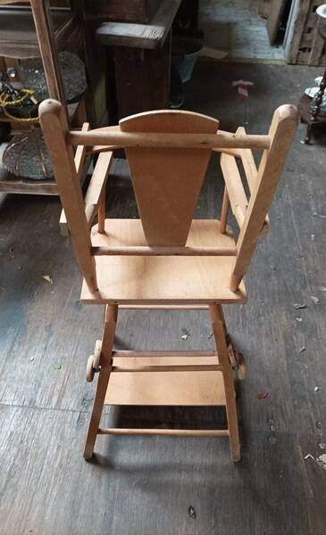 Baby high chair doll toy solid wood dp 1123784