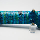 Le Chat by Aldo Londi for Bitossi in blue ceramic, circa 1950