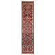 Vintage Turkish Hand-Knotted Wool Cotton Red Runner Rug 83x384