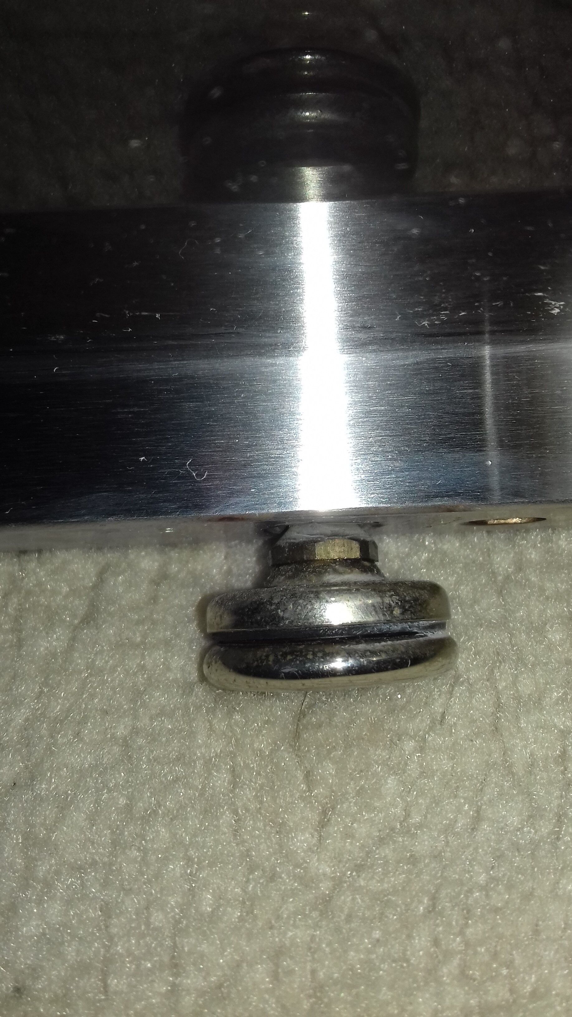 Coffee table modernist design metal and glass