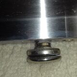 Coffee table modernist design metal and glass