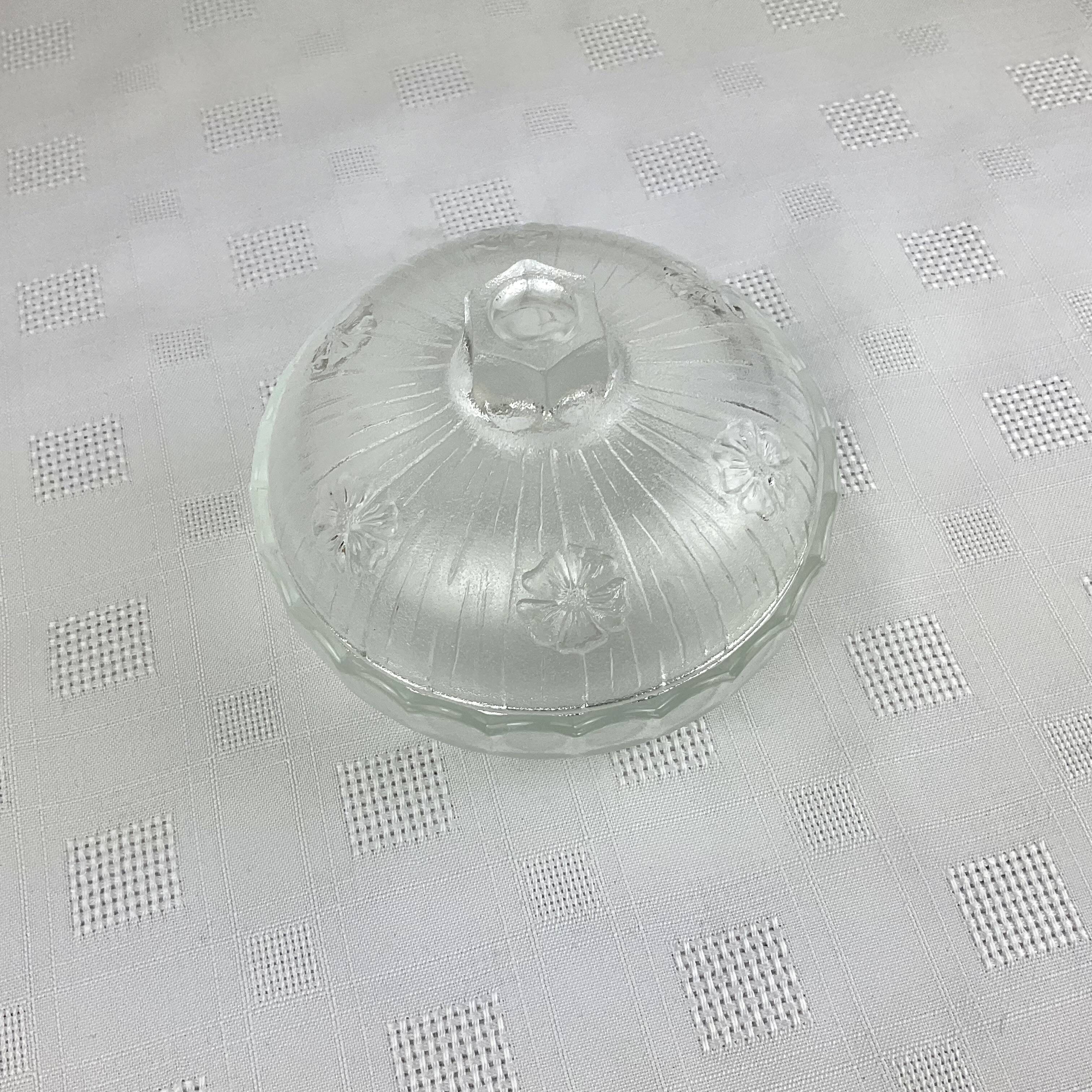 Glass sugar bowl made in Italy