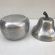 Former late 1970s grey PEAR ice bucket italy vintage
