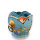 Planter In Early Painted Enamelled XIXth Signed E. Corrier