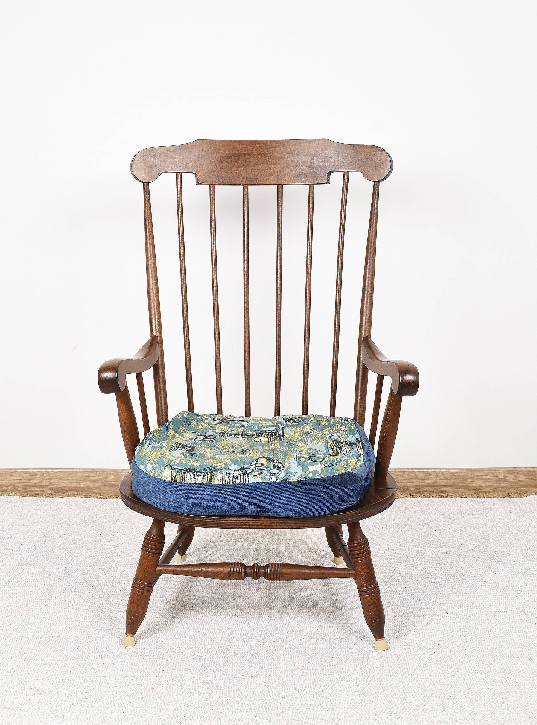 Vintage armchair with cushion