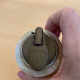 Lighter, pot, ashtray and egg set onyx 70s