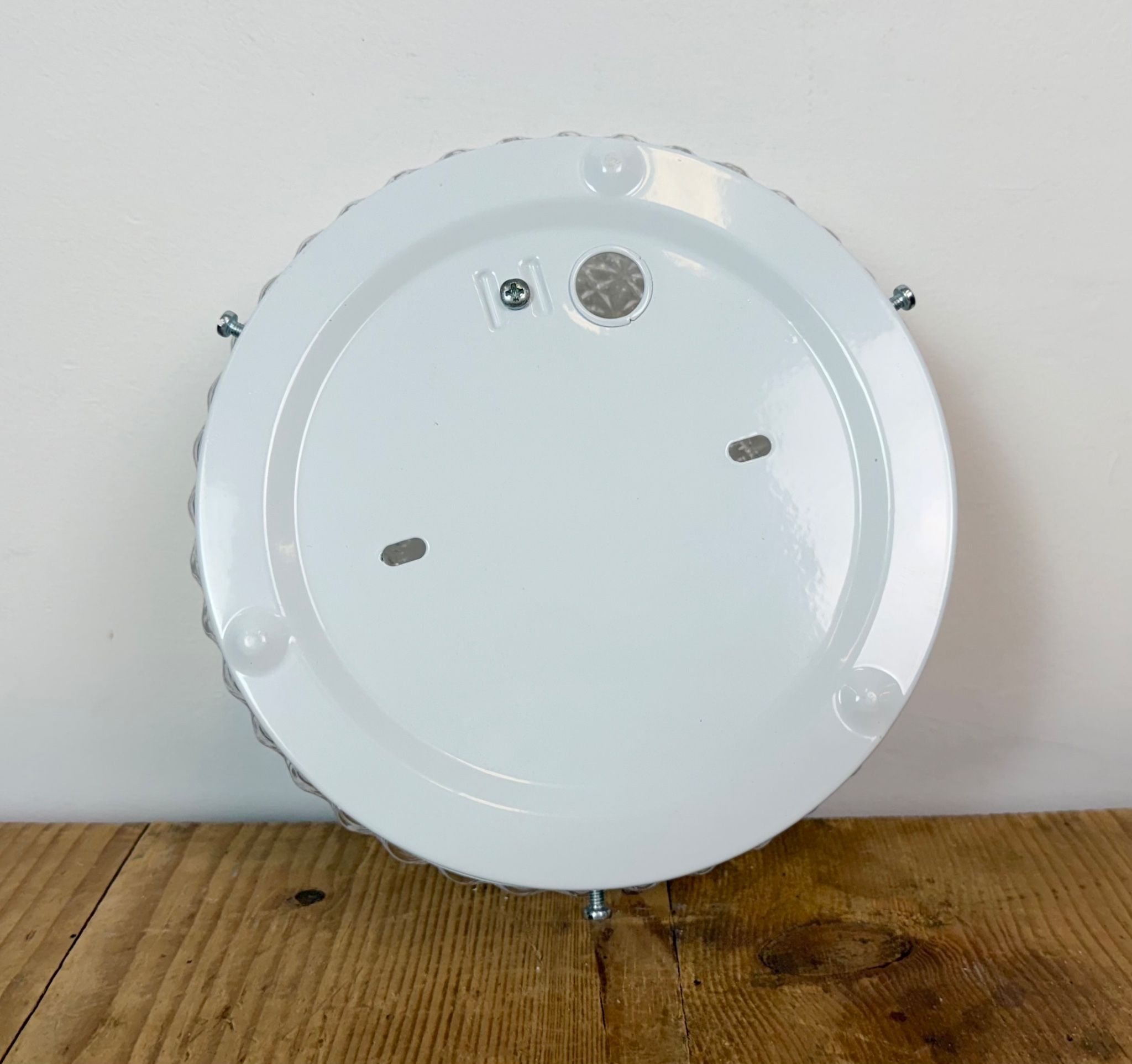 Vintage Glass Wall or Ceiling Light, 1970s