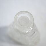 Carafe and 6 vintage glass glasses