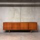 Vintage 1960s Scandinavian blonde teak sideboard