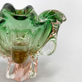 1960's Art Glass Bowl by Josef Hospodka for Chribska Glassworks, Czechoslovakia