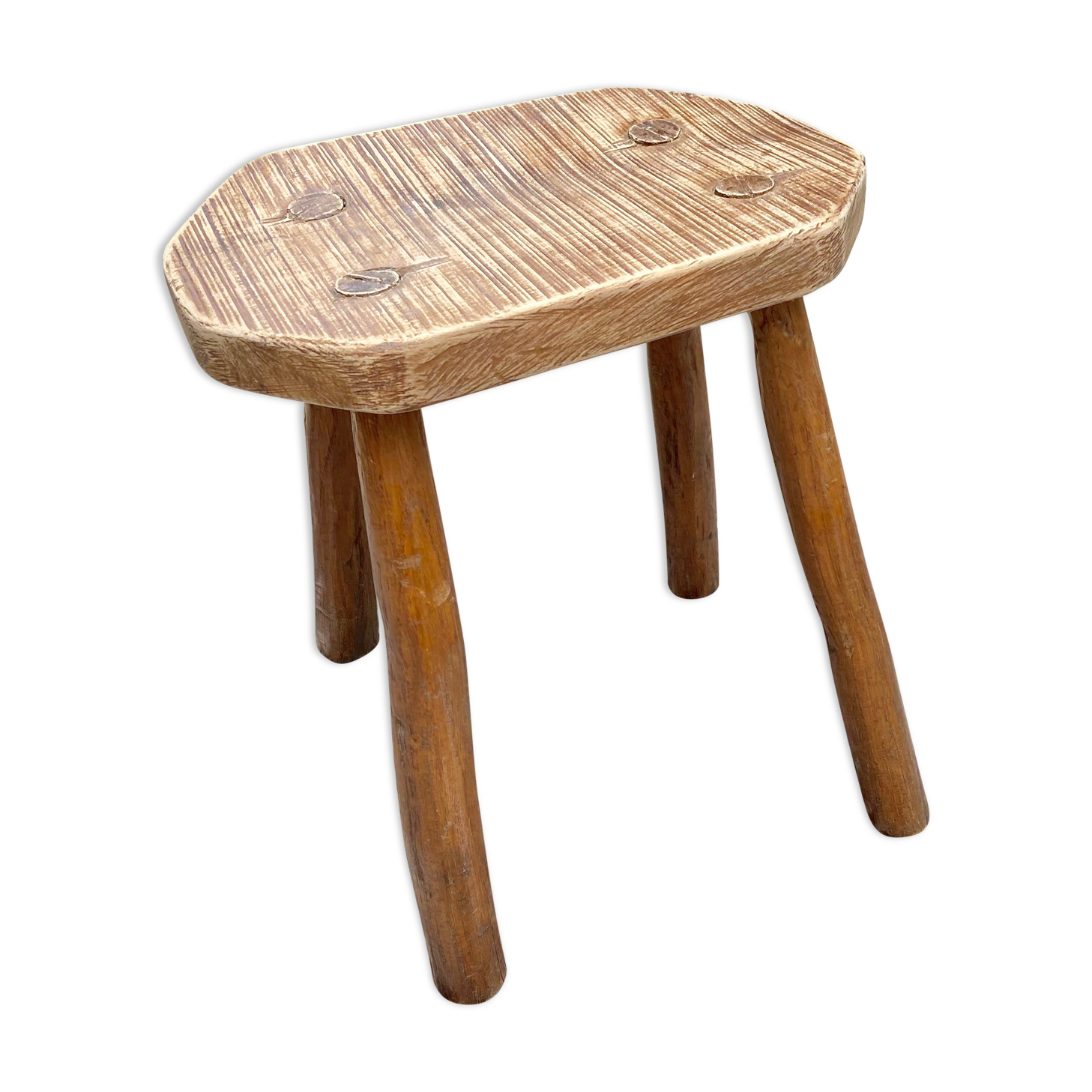 Brutalist stool-60s