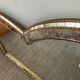 Large vintage brass and glazing bead mirror