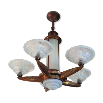 Petitot Art Deco chandelier