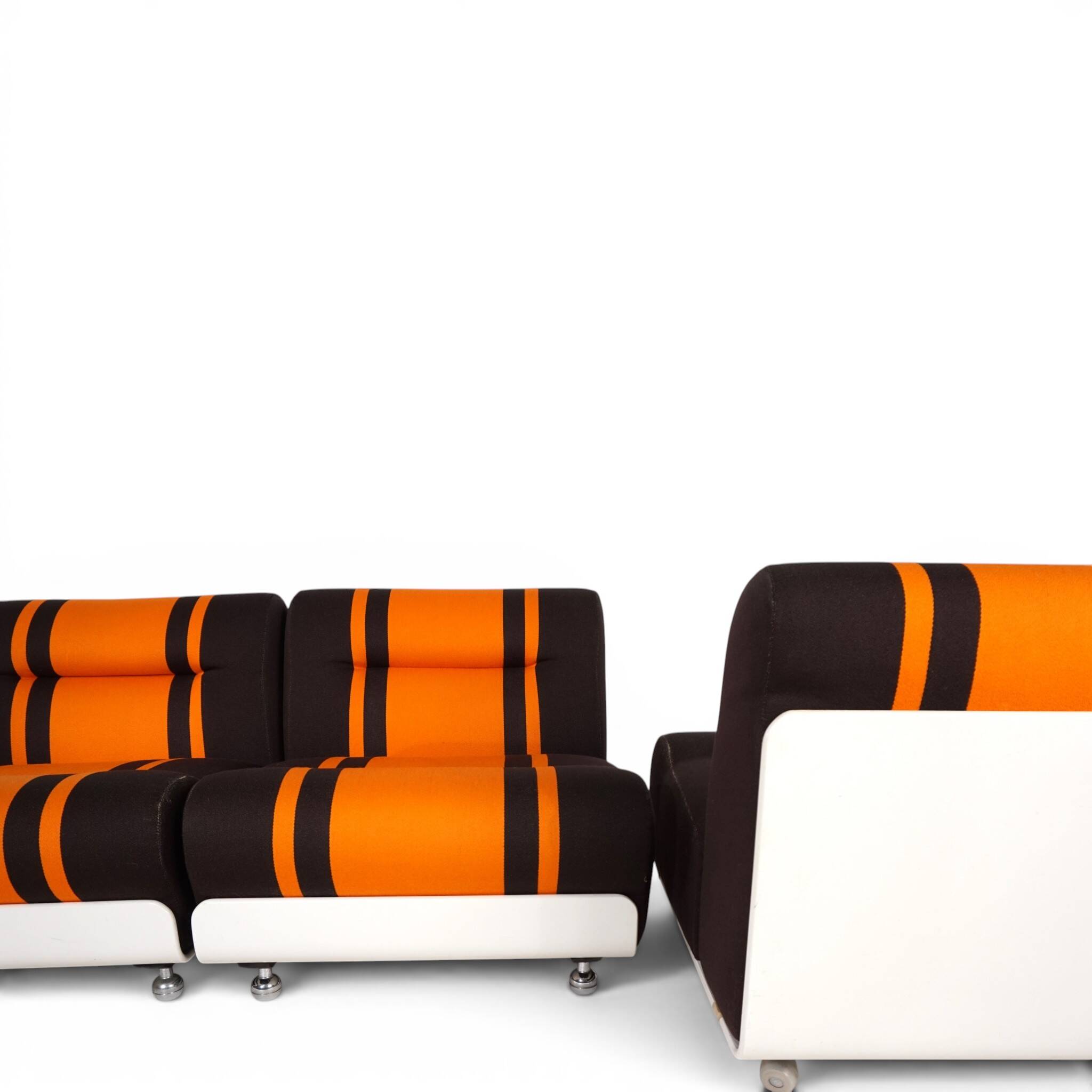 Canapé modulaire Cor Concha 4 pièces space age par Jo Otterpohl, 1970
