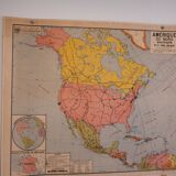 Map vidal-lablache North America