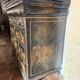 black English commode with gold decoration, Asian inspiration