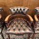 Ensemble de fauteuils Chesterfield anglais classiques
