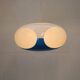 Unique Space age bug eye ufo lamp *** Massive Belgium *** blue and white
