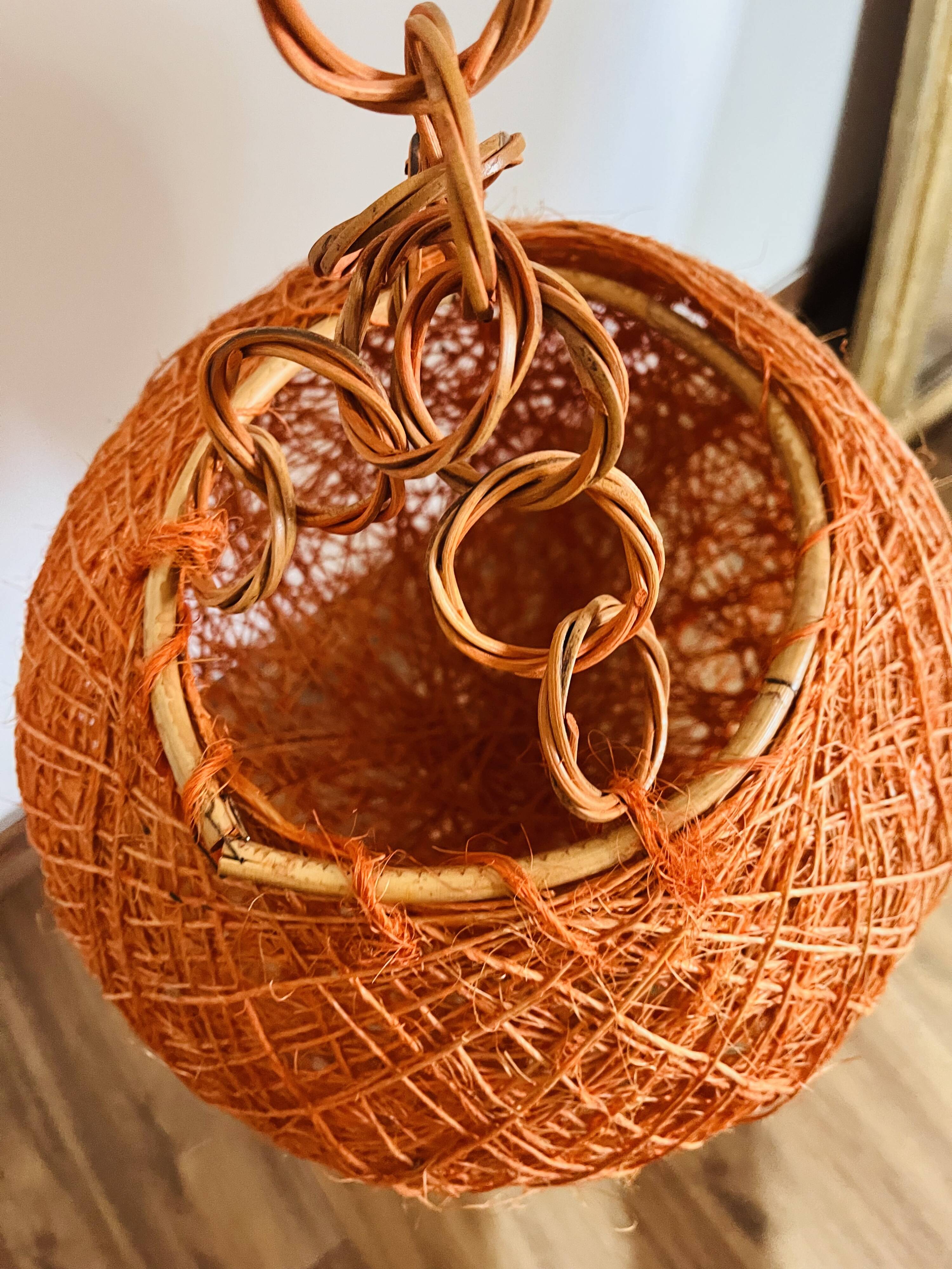 Vintage 1970s ball pendant light