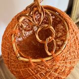 Vintage 1970s ball pendant light