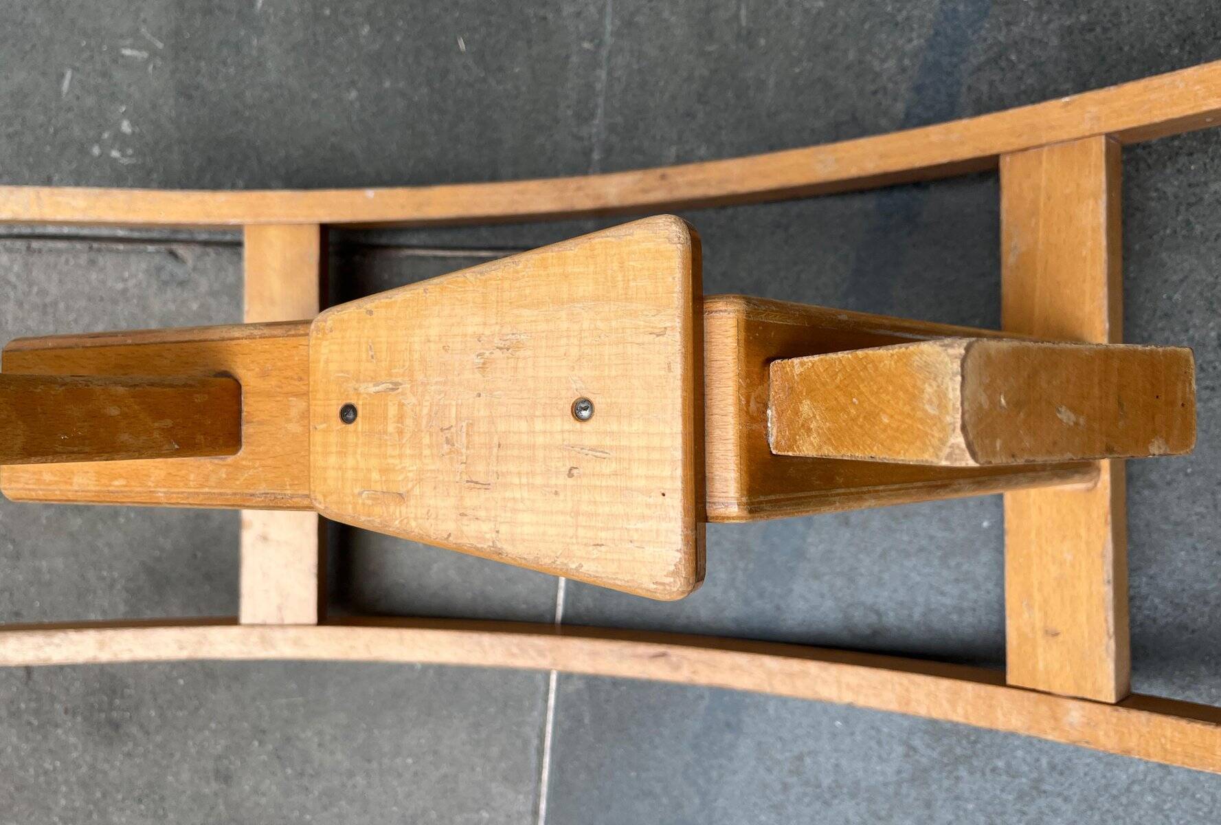 Mid-century wooden rocking horse, 1960s