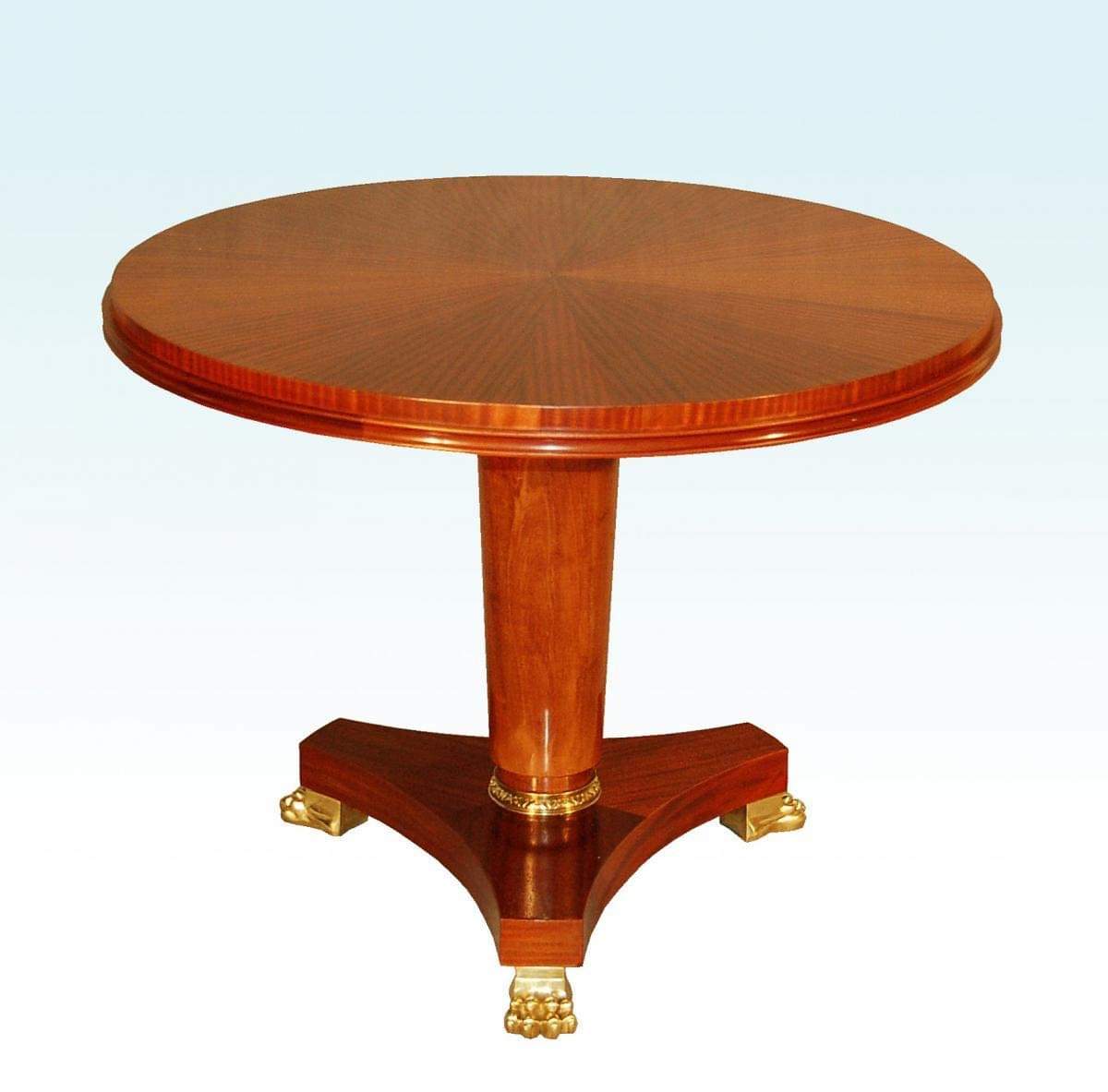 Table Pedestal table 1940 Dlg André Arbus Feet claws In Bronze