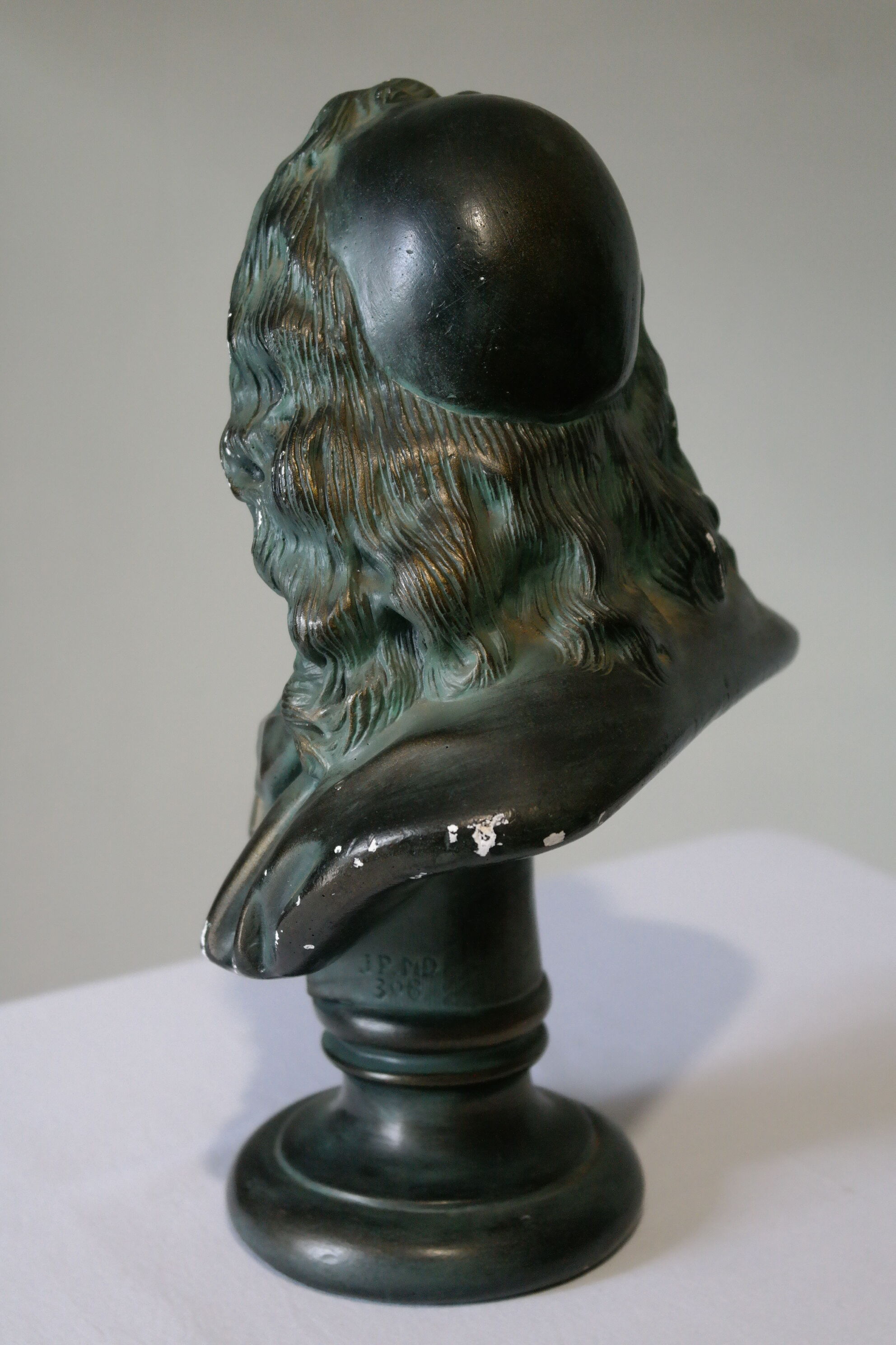Molière bust in plaster