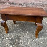 Footrest style Louis XV walnut late 19th