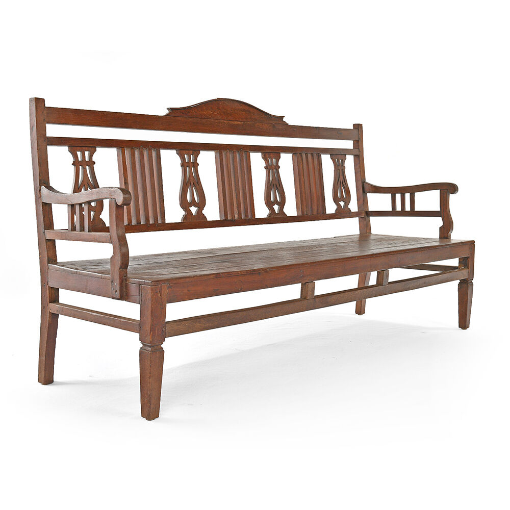 Wooden bench