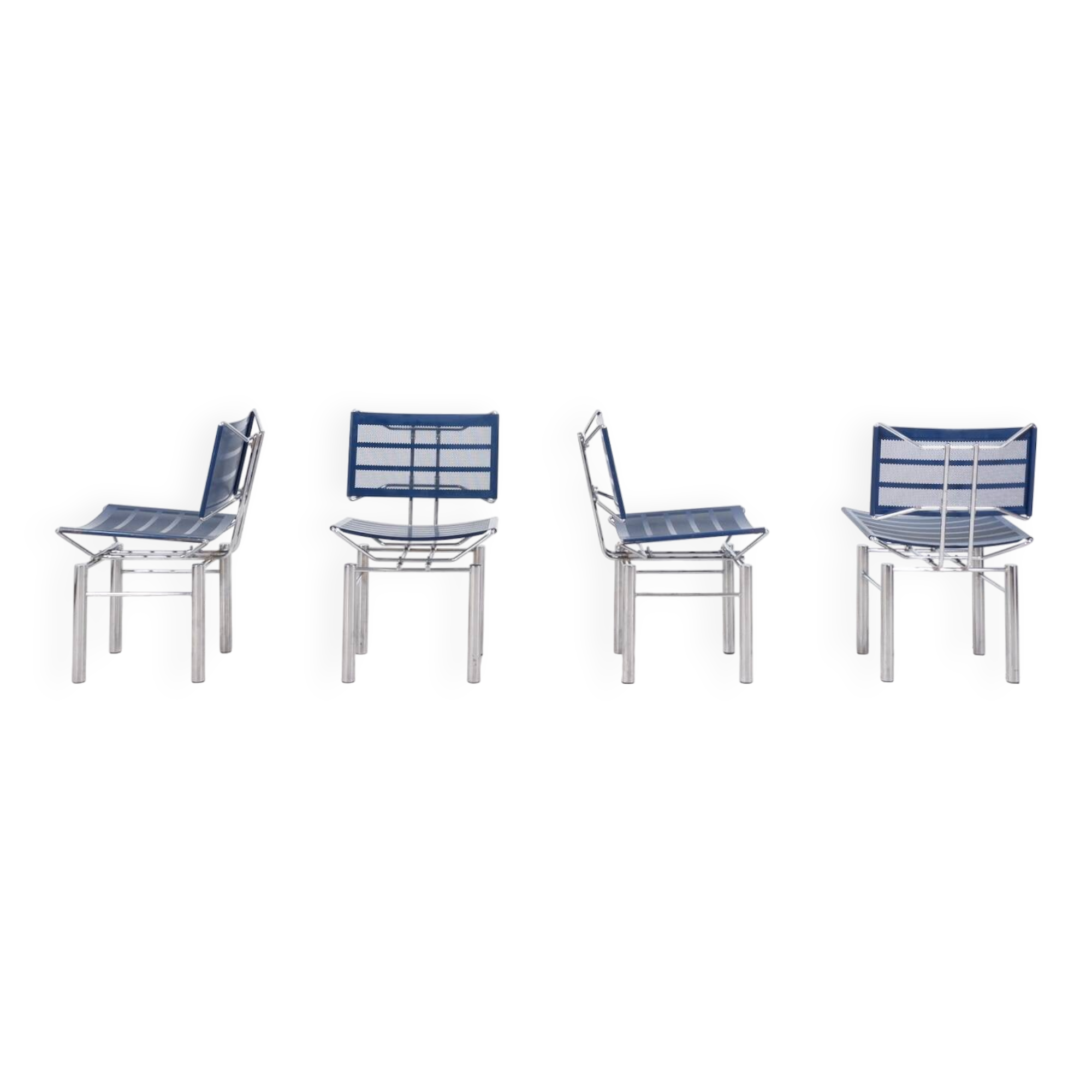 Set of 4 postmodern „8600“ chairs by Hans Ulrich Bitsch for Kusch & Co.